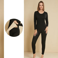 Cashmere Thermal Underwear Suit Womens black