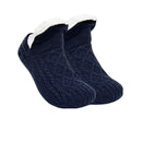 Warm Floor Socks Solid Navy Black 35-39 24cm