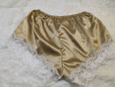 Two-Piece Silk Lingerie Pajama Set For Women Gold