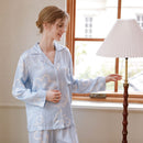 New Fantasy Rayon Women's Pajamas Long Flower Shadow