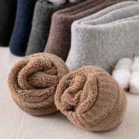 Warm Wool Socks Men Thickened Fleece Lined