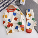 Children Loungewear Long Sleeve Set Colorful 9-12M