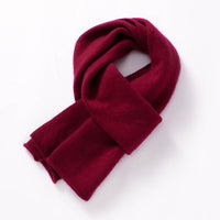 Cashmere Scarf - Wool Wine Red 150x26