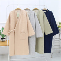 Loose Cotton Sweat-Steaming Bathrobe