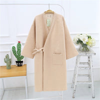 Loose Cotton Sweat-Steaming Bathrobe