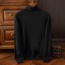 Men's Casual Turtleneck Sweater Keep Warm Black