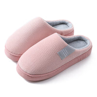 Corduroy Slippers - Home shoes Pink