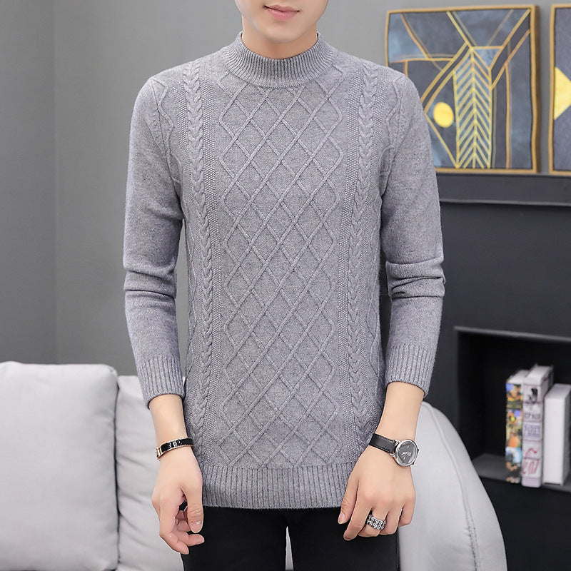 Men's cashmere padded sweater Grey