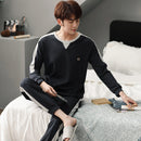 Pajamas Men's Cotton Long Sleeve NXF89302