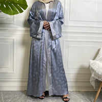 Luxury Printed Satin Cardigan Robe