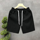 White Jacquard Shorts For Men Relaxation D106 Black