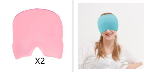 Ice Headache Relief Gel Eye Mask 2Pink1Sky blue