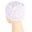 New Multicolor Back Elastic Hat White