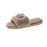 Plush slippers for women Khaki