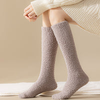 Thick Winter Fleece-lined Long Room Socks