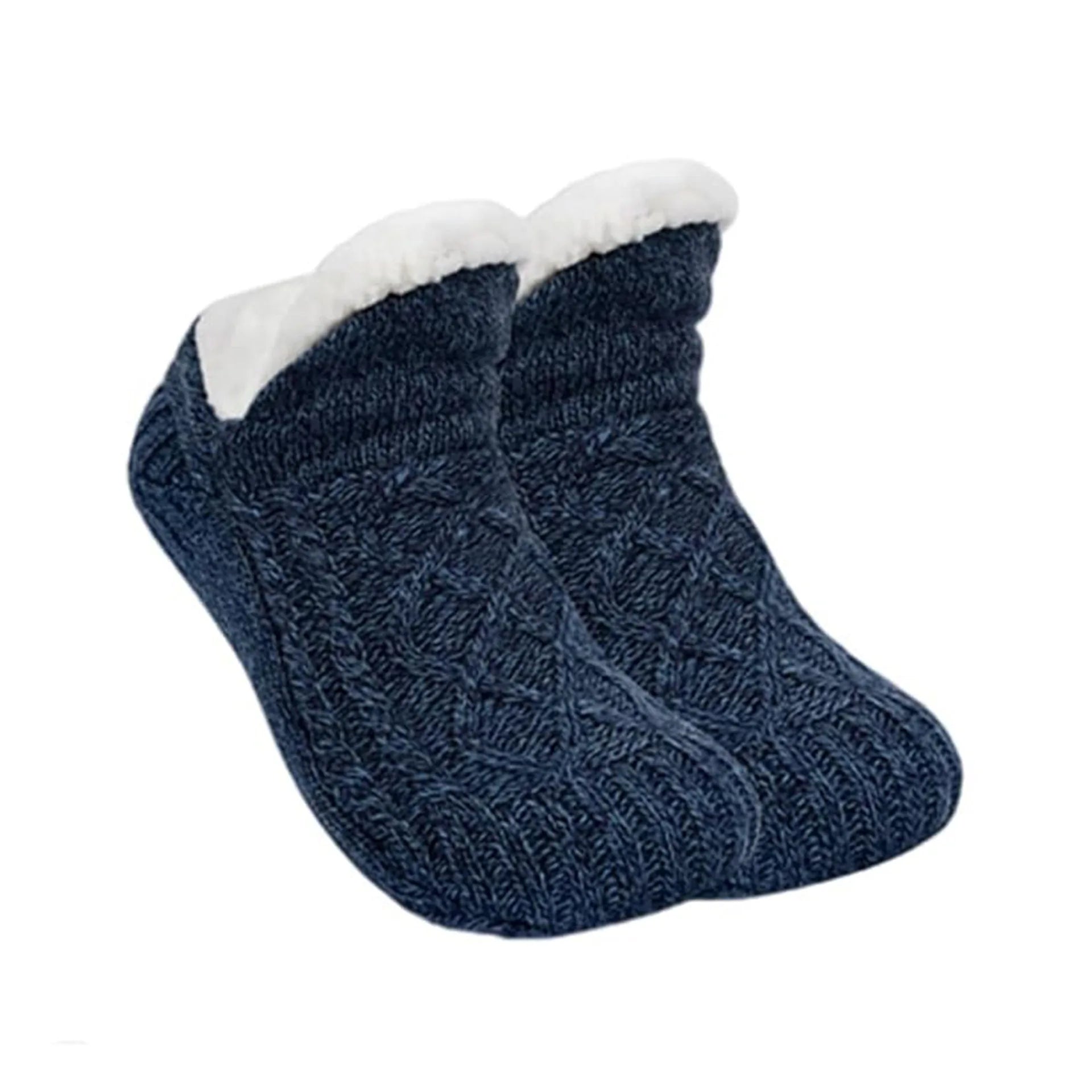 Warm Floor Socks Solid Navy Blue 40-42 26cm