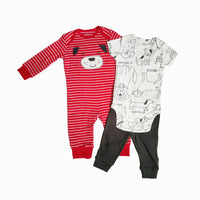 Spring And Autumn Infant Clothing Three-piece Suit 3603 style