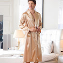 Men's Long Nightgown Pajamas Yellow