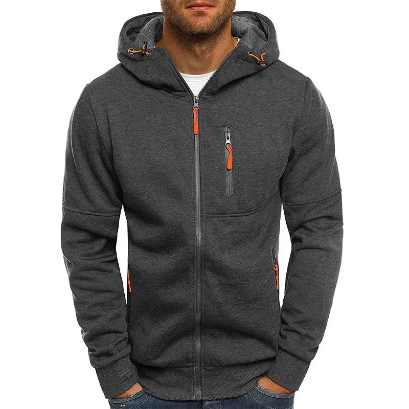 Men's Hoodies Long Sleeve Dark Grey US S