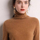 Turtleneck Cashmere Sweater Pure Cashmere Light caramel