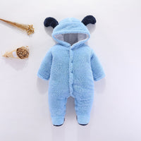 One-Piece Cotton Baby Romper For Kids Blue