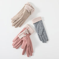 Thick Outdoor Cashmere Gloves For Women