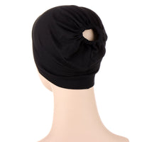 New Multicolor Back Elastic Hat Black b