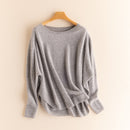 100% Cashmere Round Neck Shawl Bottoming Shirt