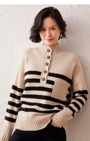 Pure Cashmere Sweater Striped Sweater