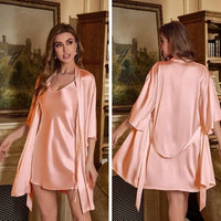 2PC Robe Suit - Women Rayon Sleep Set