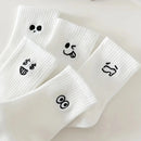 Cartoon Stylish White Socks