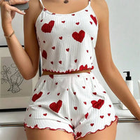 Sleepwear 2 PCS Short Tank Tops And Shorts