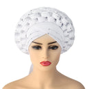 Muslim Adjustable Space Layer African Hat White Free size