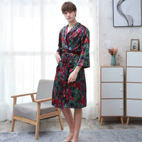 Ice Silk Couple Pajamas Thin suit