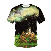 3D Digital Printing And Children Short-sleeved T-shirt