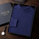 Men's Double-strand Thickened Cashmere Sweater Dark Blue