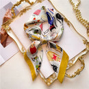 Silk Feeling Square Scarf FJ565-1