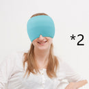 Ice Headache Relief Gel Eye Mask Double layer blue 2pcs