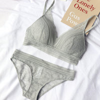 Lace underwear women Grey