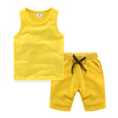 Children's Lounge Vest and Short Yellow