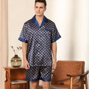 Printed Short-sleeved Shorts Pajamas