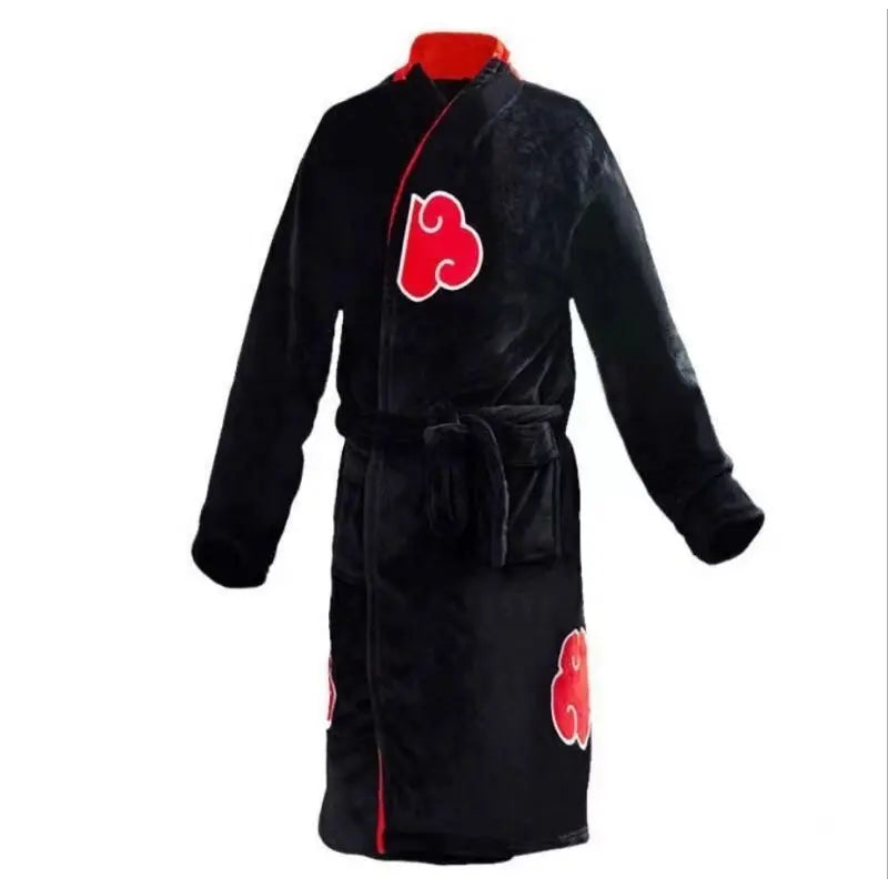 Naruto Robe Fire Shadows Bathrobe Black belt one size