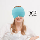 Ice Headache Relief Gel Eye Mask Sky Blue 2pcs