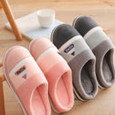 Thick Bottom Plus Velvet Non-Slip Plush Cotton Slippers