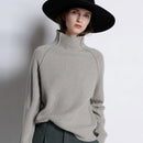 Women's high neck cashmere sweater