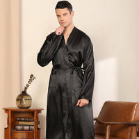 Plus Size Ultra-thin Luxury Robe For Men