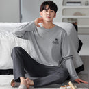 Pajamas Men's Cotton Long Sleeve NXF89329