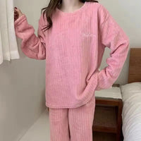 Women's New Pajamas Homewear Suit Darkpink 40-70kg