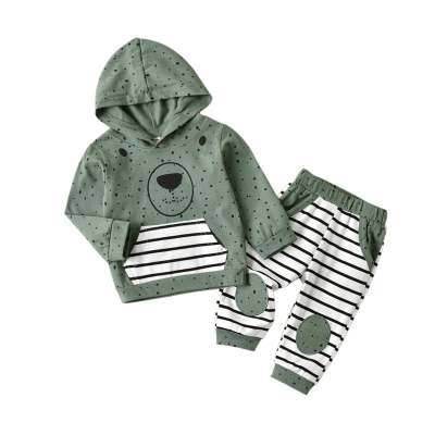 Boy's Hooded Spring And Autumn Wear