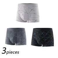 3 Pcs Men Boxers black 3pcs XL